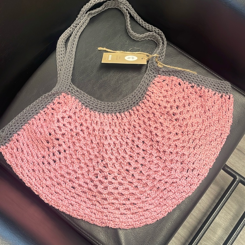 Large crocheted market bag